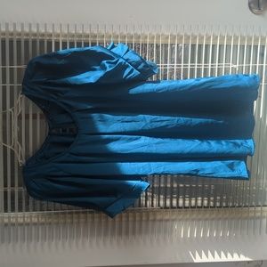 Express dark teal blouse